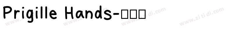 Prigille Hands字体转换